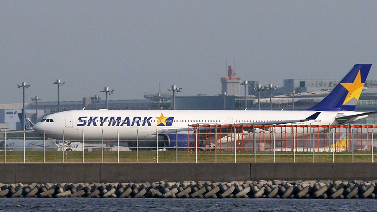 スカイマークの新型機、エアバスA330-300が羽田～福岡線に初就航 